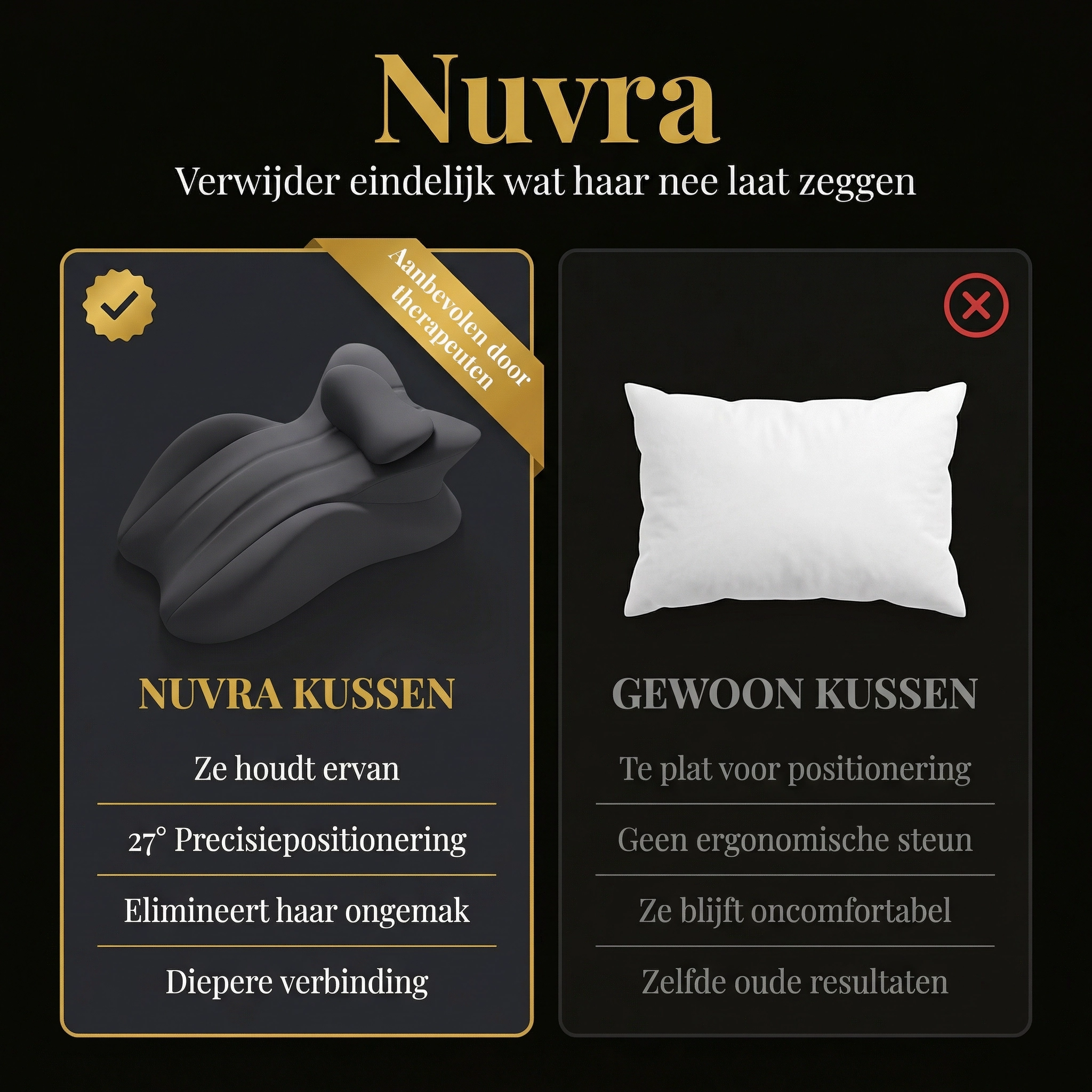 Nuvra™ Intimiteit Ondersteunend Kussen 2.0